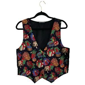 Vintage Smoke Valley Christmas Vest with Presents